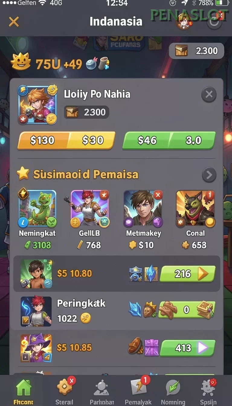 Cuplikan layar 567LUCK — pengaturan akun