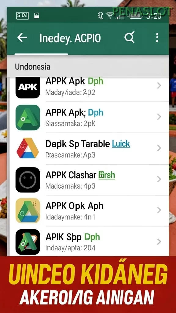 Cuplikan layar BATIK77 — menu navigasi
